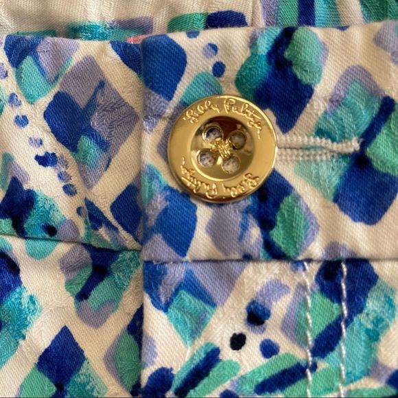 LILLY PULITZER Kelly Skinny Ankle Pant Pineapple Print Size 6 - Picture 5 of 7